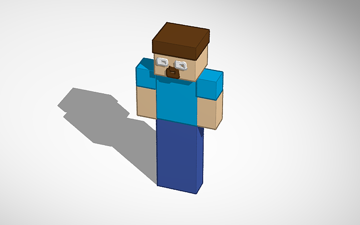 3D design Steve from Minecraft - Tinkercad
