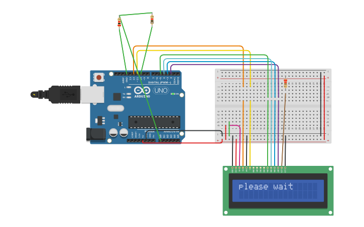 Circuit design DFT using an Arduino | Tinkercad