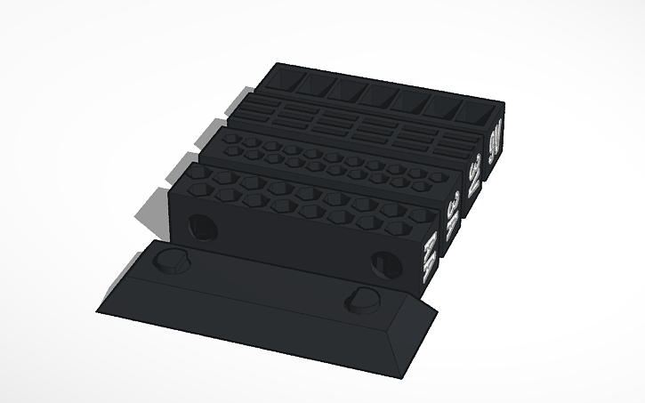 3D Design Printable Battery Holder Tinkercad