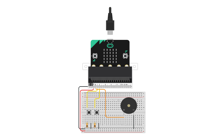 Microbit Design Circuit design Microbit Buzzer | Tinkercad