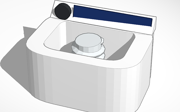 3D design lavadora - Tinkercad