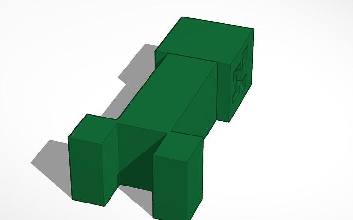 3D design Minecraft Creeper | Tinkercad