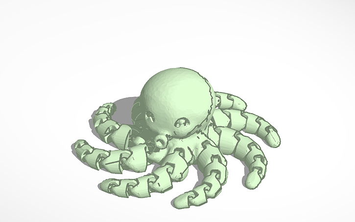 3D design flexi octo - Tinkercad