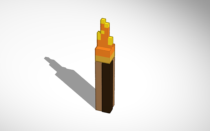 3d Design 5 Minecraft Item Torch The Big Torches Are 6 In And One Can