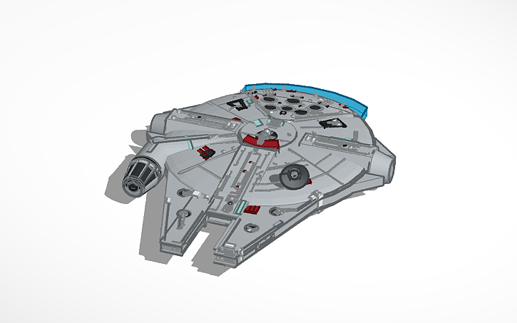 3D design Millennium Falcon - Tinkercad