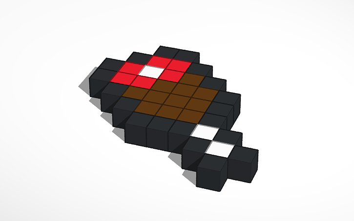 3D design Minecraft hunger bar - Tinkercad