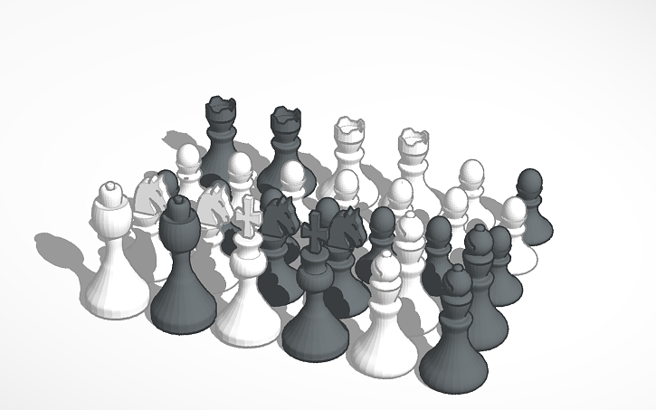 chess - ajedrez tablero 3D Print Model