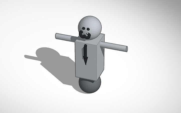 3D design Butler Bot - Tinkercad