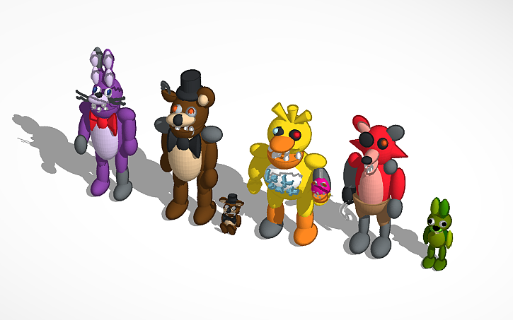 Fnaf Model Base Design Tinkercad Fnaf Animatronic: Fnaf 3D Model – DSENY