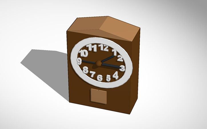 3d Design Clock Tinkercad 6978