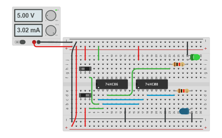 6280678 Phuwanard Carstensen Half Adder Circuit Tinkercad