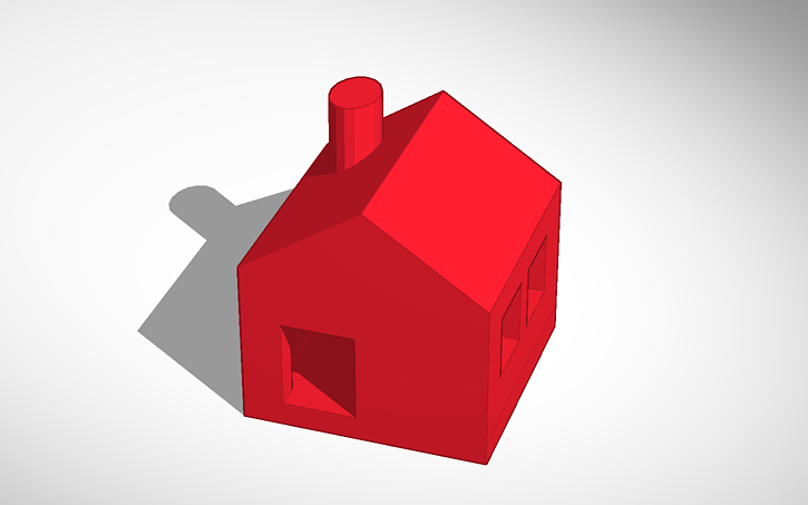 3d Design Little Monopoly Style House Tinkercad