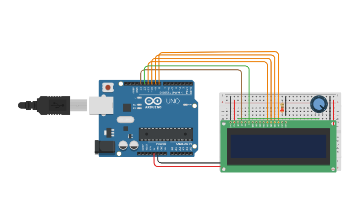 Circuit design S18. LCD Screen - Tinkercad