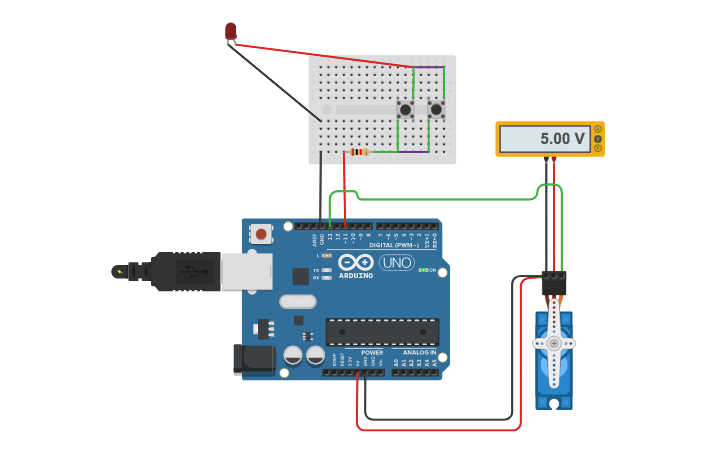 Circuit design Arduino led | Tinkercad