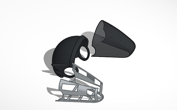3D design PROTOGEN HELMET - Tinkercad
