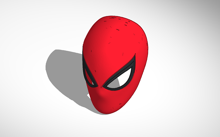 3d Design Spİderman Mask Ps4 Tinkercad 1214