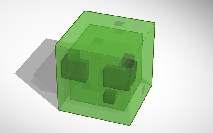 3D design Minecraft Slime | Tinkercad