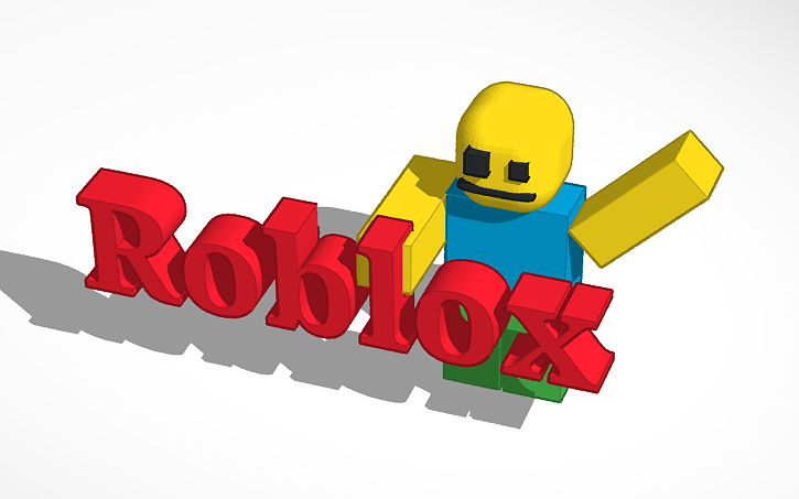3d design epic roblox logo and player tinkercad