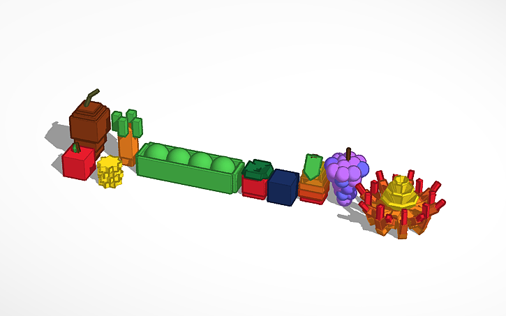 3D design all shop items grow a garden [in progres] - Tinkercad
