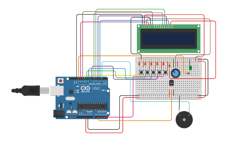 Circuit design Digital Clock FIN - Tinkercad