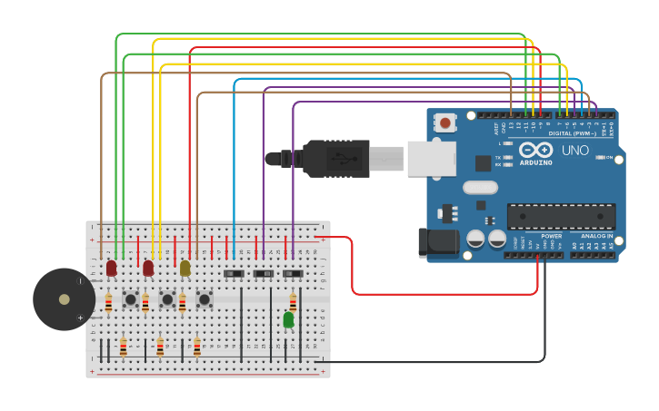 Circuit design Guindaste - Tinkercad