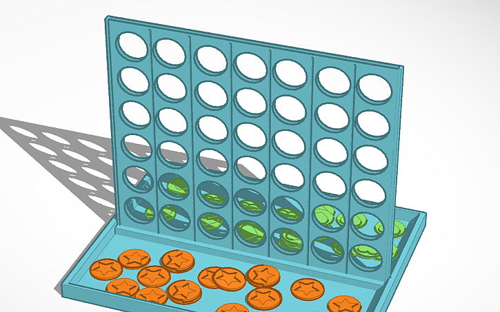 3D design Connect 4 - Tinkercad