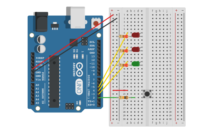 Circuit design Spaceship Interface | Tinkercad