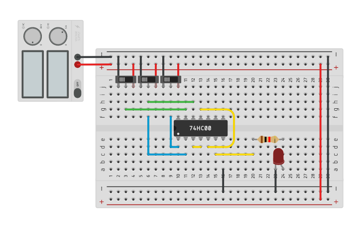Ab Using Nand Gates Tinkercad Ab Using Nand Gates Tinkercad