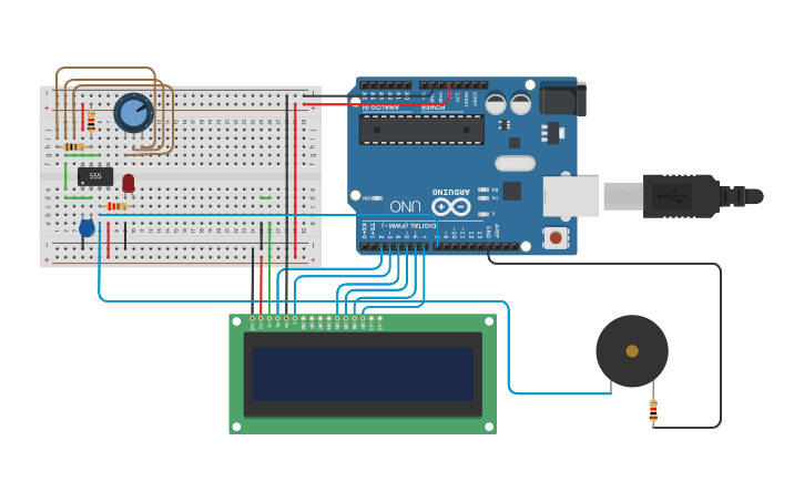 Circuit design Transmisor FM - Tinkercad