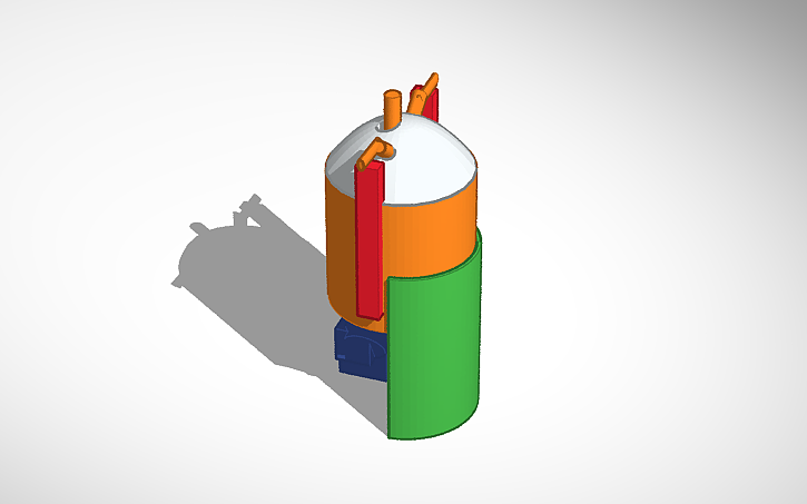 3D design Car engine - Tinkercad