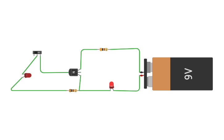 Circuit design transistor - Tinkercad