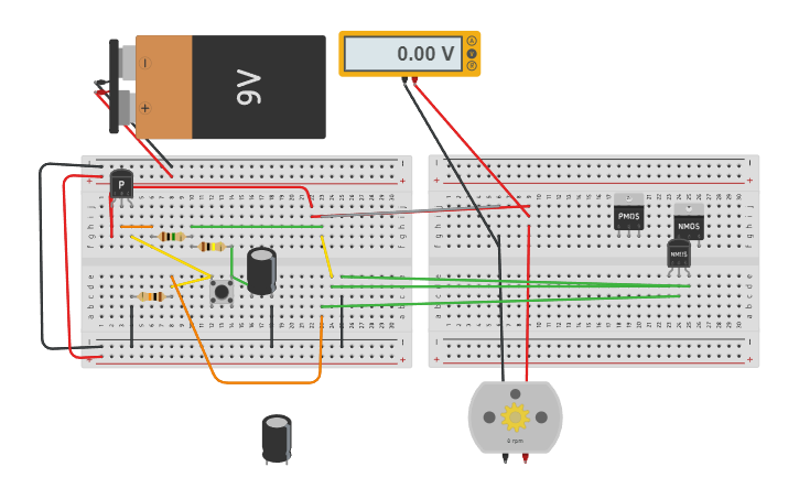 Circuit design ON/OFF BUTTON CIRCUIT - Tinkercad