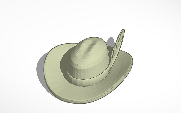 3D design Cowboy hat Tinkercad