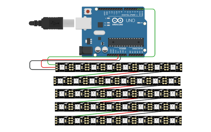 Circuit design Tarea 2 led NeoPixel: Carlos Medina - Tinkercad
