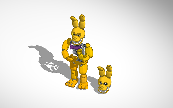 3D design spring trap - Tinkercad