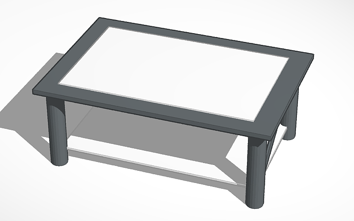 3D design Coffee table - Tinkercad