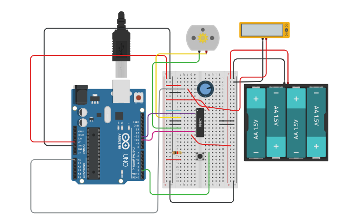 Circuit design Sensors - Tinkercad