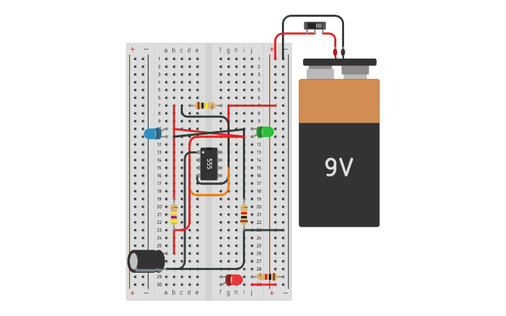 Circuit design timer circuit | Tinkercad