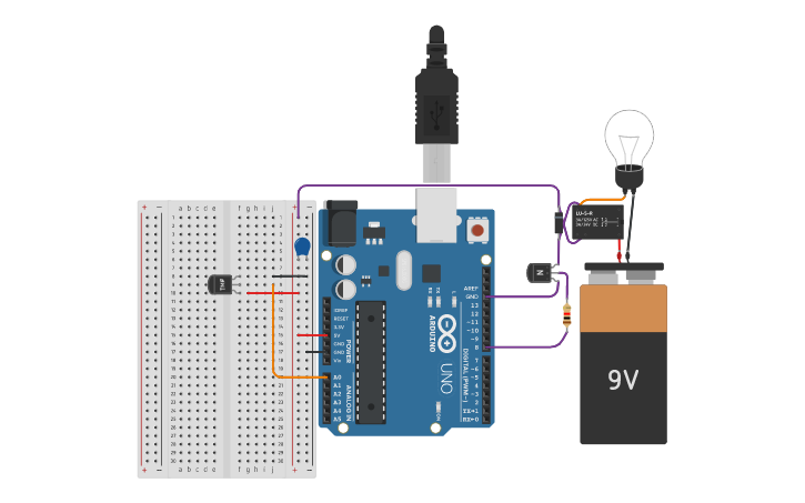 Circuit Design Arduino Temperature Sensor Tinkercad 3593