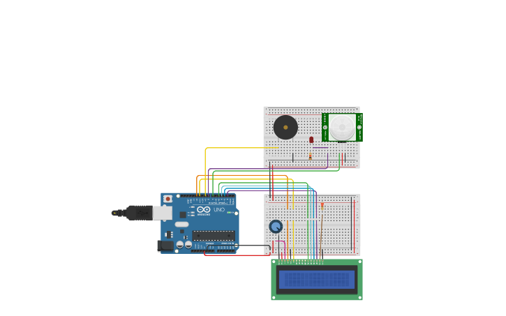 Circuit design sensor Infrarrojo - Tinkercad