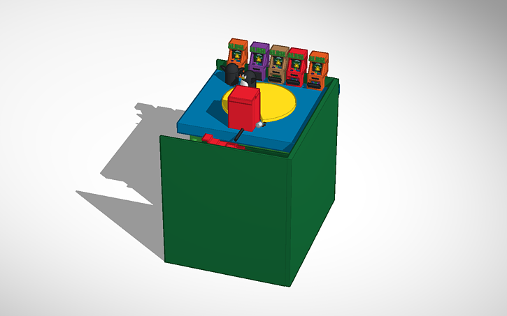 3d Design Penguin Arcade With A Second Floor Tinkercad