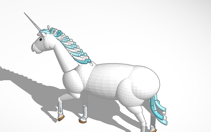 3D design unicorn | Tinkercad
