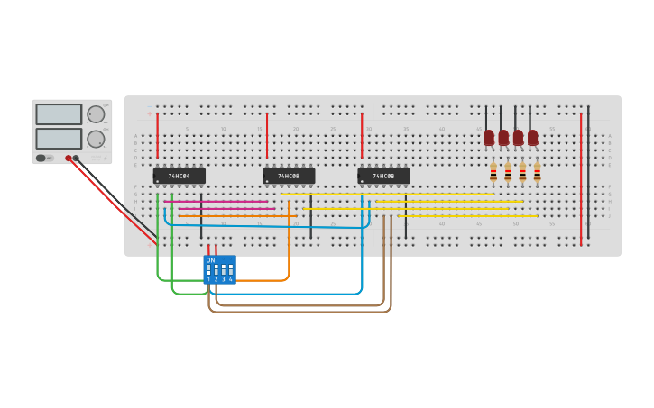 Circuit design DEMULTIPLEXER | Tinkercad