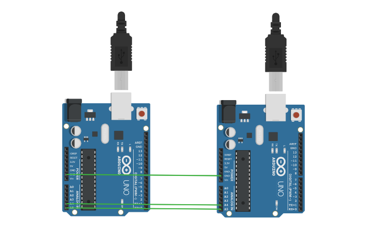 Circuit design I2C | Tinkercad