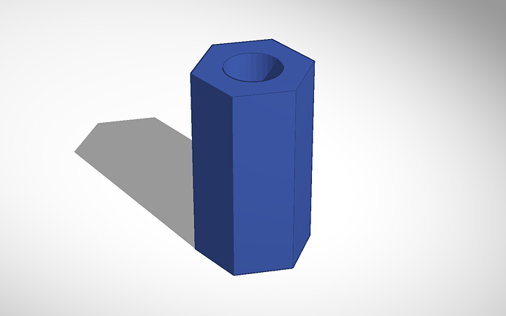 3D design PrintrBot Filament Feeder Hex Base Only | Tinkercad