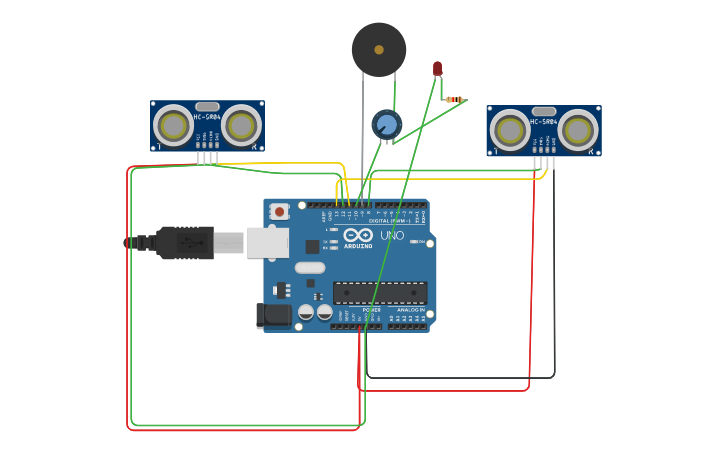 Circuit design Final Theremin Project - Tinkercad