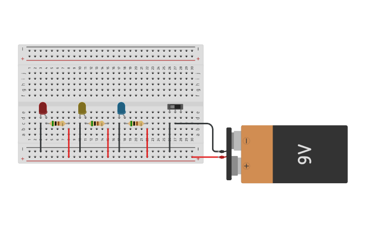 Circuit Design Práctica 3 Circuito Con Leds Y Resistencia Tinkercad 2344