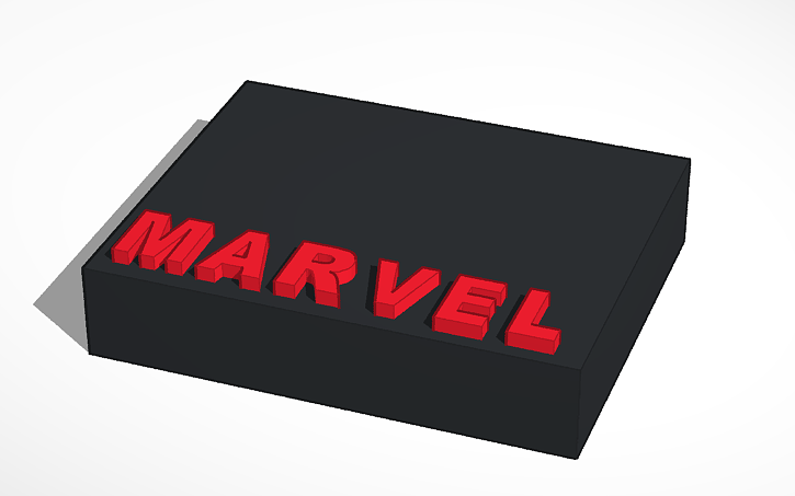 3D design base MARVEL | Tinkercad