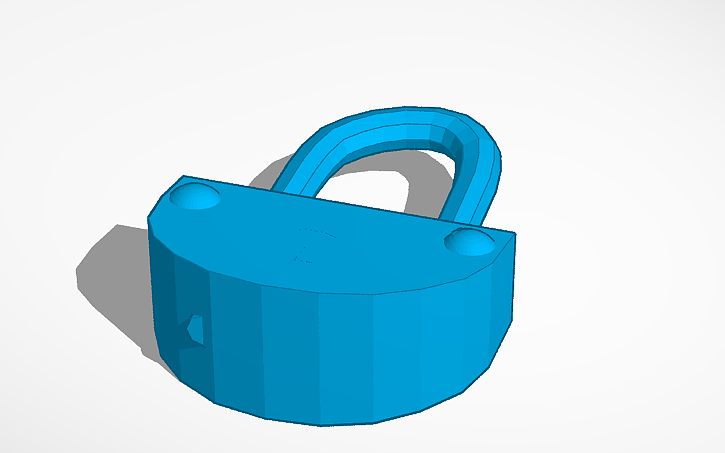 Hello Neighbor Lock Model 3D design GOOD Hello Neighbor - blue lock - Tinkercad