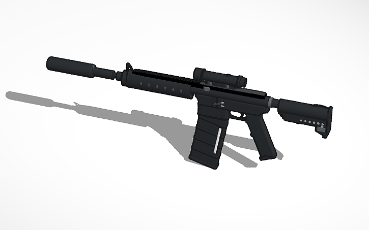 3D design m4 rifle | Tinkercad
